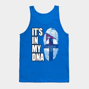 Finnish And Nepalese Mix DNA Flag Heritage Tank Top